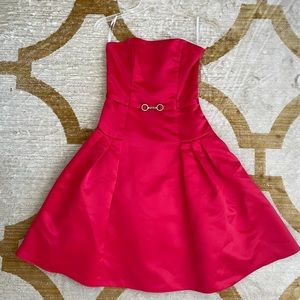 Red Jessica McClintock Cocktail Dress